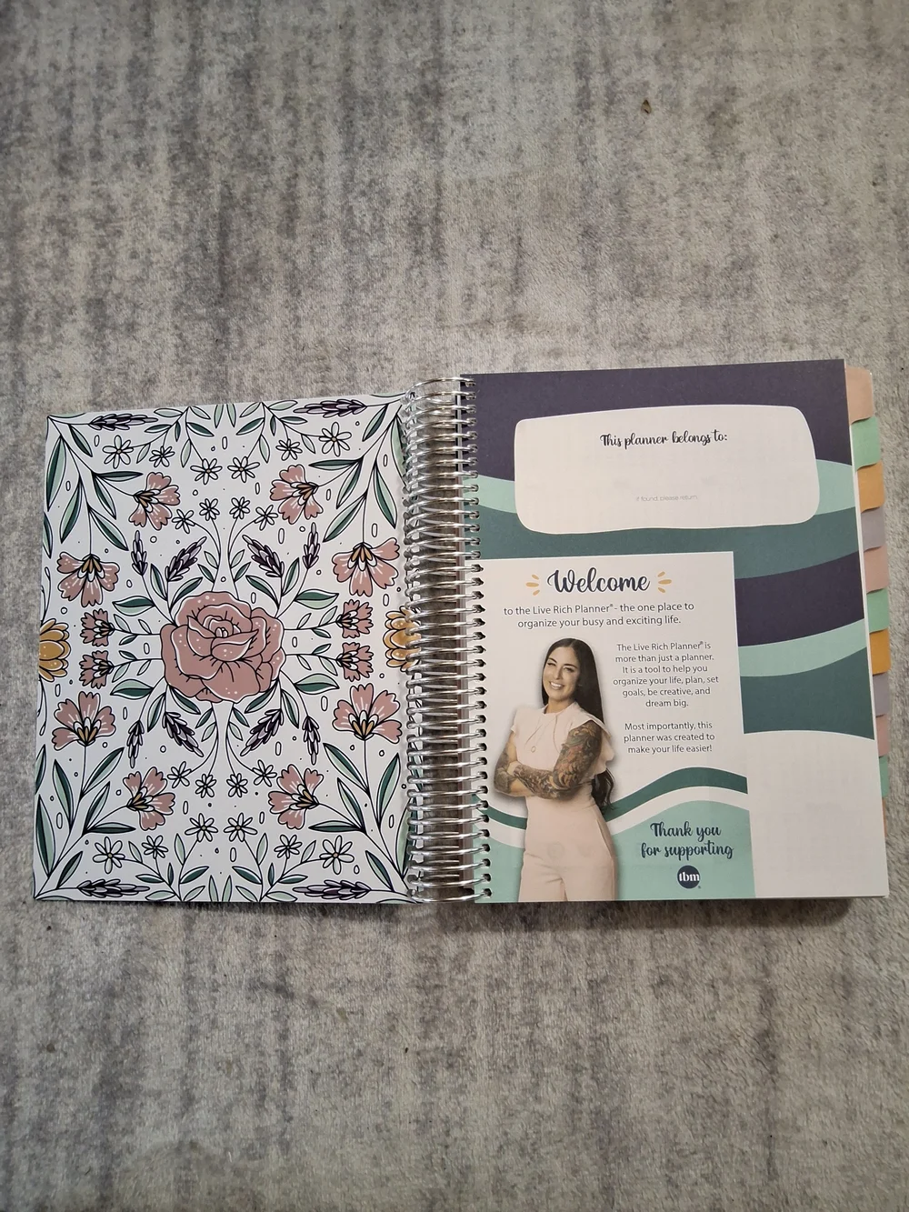 FULL SIZE Live Rich Planner - Happy Floral UNDATED The Budget Mom NWT